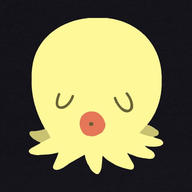 Yellow Octopus with Kissy Lips by saradaboru